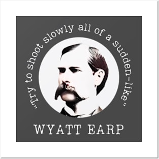 Wyatt Earp on Shooting Posters and Art